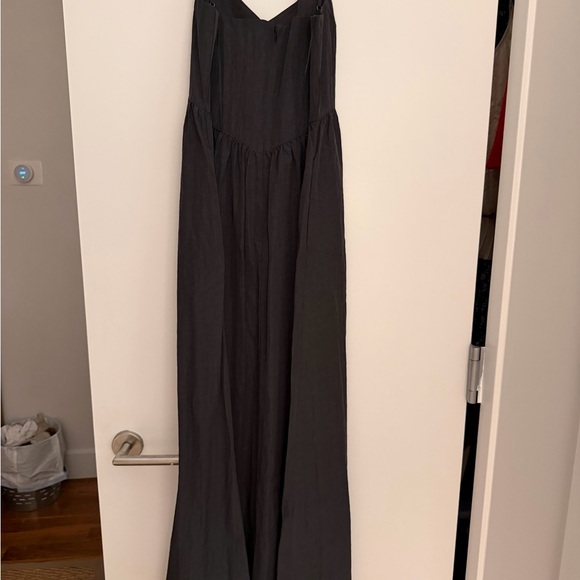 Jenni Kayne - Taffeta Peninsula Dress, charcoal small - Picture 3 of 8